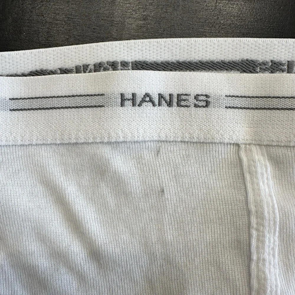 VTG New Men's Hanes Comfort Flex White Tighty Whities Briefs Underwear USA XL